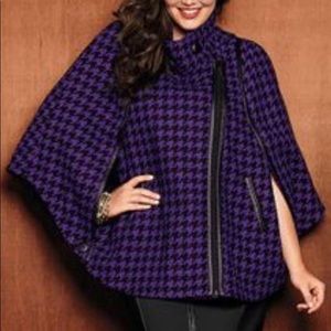 Purple Houndstooth Cape Size 18/20